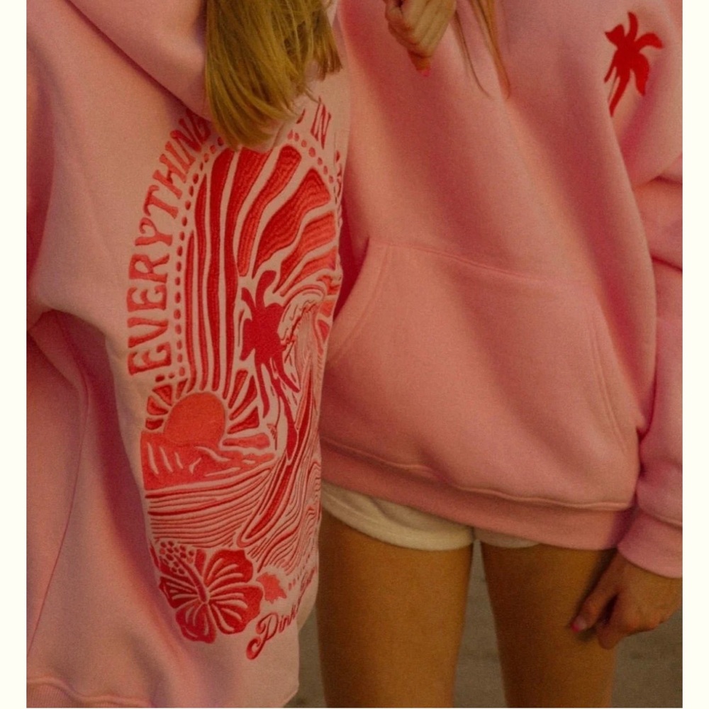 Pink Graphic Women's Hoodie